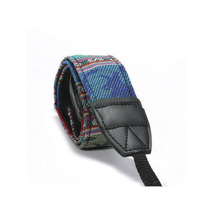 Camera Strap Compatible With Sony Nikon Olympus Dslr Canon Vintage Shoulder Neck - Blue V528-CAMERASTRAP-208-864734