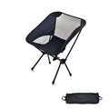 Outdoor Portable Lightweight Folding Camping Chair High Back Fishing Chair - Black V528-CAMPING-CHAIR-BLACK-367228