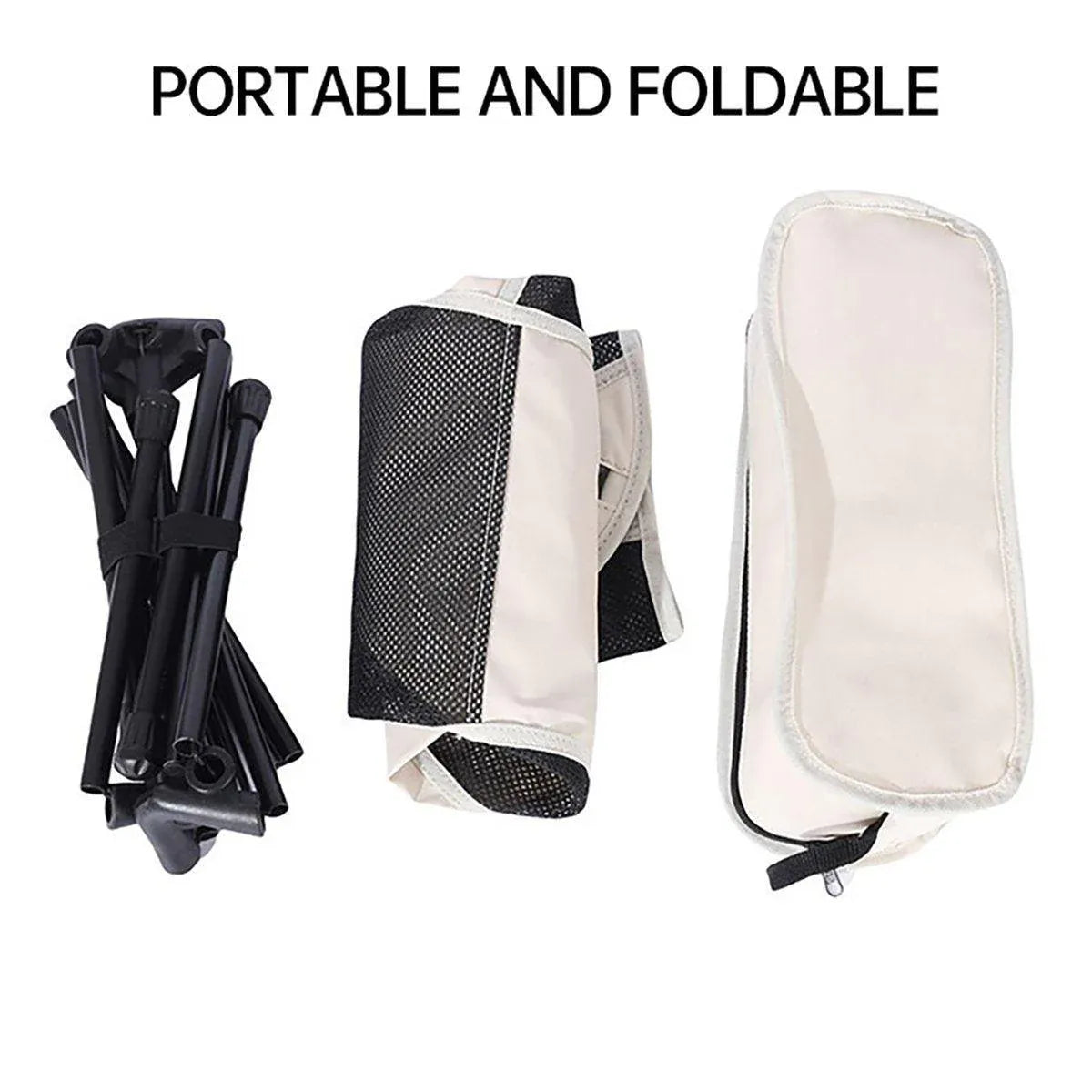 Outdoor Portable Lightweight Folding Camping Chair High Back Fishing Chair - Black V528-CAMPING-CHAIR-BLACK-367228