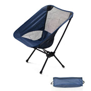 Outdoor Portable Lightweight Folding Camping Chair High Back Fishing Chair - Dark Blue V528-CAMPING-CHAIR-DARK-BLUE-180863
