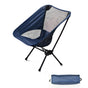 Outdoor Portable Lightweight Folding Camping Chair High Back Fishing Chair - Dark Blue V528-CAMPING-CHAIR-DARK-BLUE-180863
