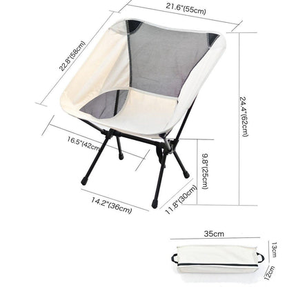 Outdoor Portable Lightweight Folding Camping Chair High Back Fishing Chair - Dark Blue V528-CAMPING-CHAIR-DARK-BLUE-180863