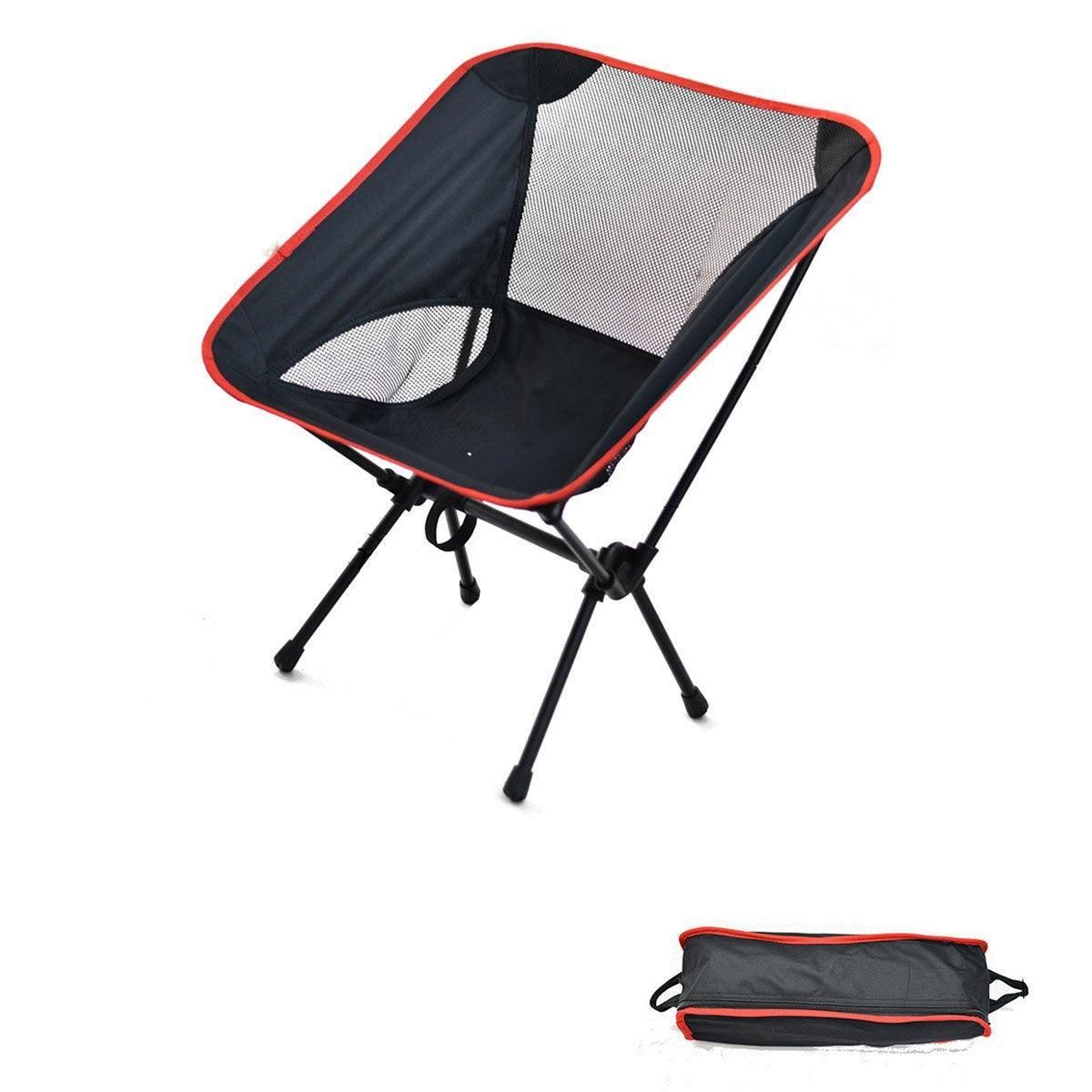 Outdoor Portable Lightweight Folding Camping Chair High Back Fishing Chair - Red V528-CAMPING-CHAIR-RED-975003