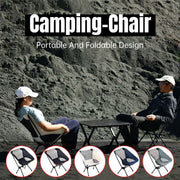 Outdoor Portable Lightweight Folding Camping Chair High Back Fishing Chair - Red V528-CAMPING-CHAIR-RED-975003