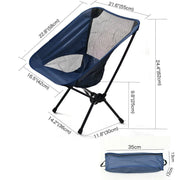 Outdoor Portable Lightweight Folding Camping Chair High Back Fishing Chair - Red V528-CAMPING-CHAIR-RED-975003