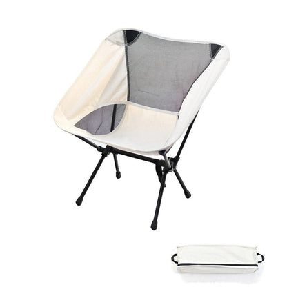 Outdoor Portable Lightweight Folding Camping Chair High Back Fishing Chair - White V528-CAMPING-CHAIR-WHITE-718345
