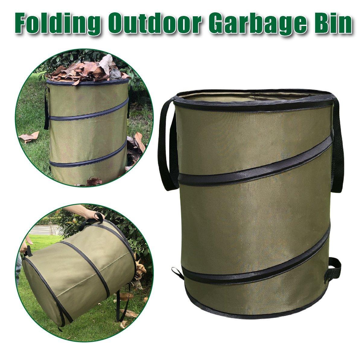 Folding Garden Leaf Bin Portable Outdoor Storage Bucket Camping Trash Can V528-CAMPING-TRASH-CAN-S-821547