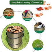 Folding Garden Leaf Bin Portable Outdoor Storage Bucket Camping Trash Can V528-CAMPING-TRASH-CAN-S-821547