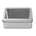 10pcs Metal Iron Box with Open Window Storage Rectangle Packaging Containers - 12.5x9x5cm V528-CAN-10PCS-125-90-50-161228