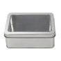 10pcs Metal Iron Box with Open Window Storage Rectangle Packaging Containers - 12.5x9x5cm V528-CAN-10PCS-125-90-50-161228