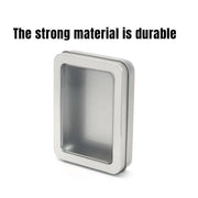 10pcs Metal Iron Box with Open Window Storage Rectangle Packaging Containers - 12.5x9x5cm V528-CAN-10PCS-125-90-50-161228
