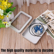 10pcs Metal Iron Box with Open Window Storage Rectangle Packaging Containers - 12.5x9x5cm V528-CAN-10PCS-125-90-50-161228
