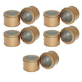 10pcs Open Window Cake Tin Box Bakery Biscuit Packaging Storage Tin Box Set - Gold V528-CAN-10PCS-GOLD-9-6-586367