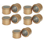 10pcs Open Window Cake Tin Box Bakery Biscuit Packaging Storage Tin Box Set - Gold V528-CAN-10PCS-GOLD-9-6-586367