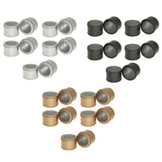 10pcs Open Window Cake Tin Box Bakery Biscuit Packaging Storage Tin Box Set - Gold V528-CAN-10PCS-GOLD-9-6-586367
