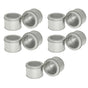 10pcs Open Window Cake Tin Box Bakery Biscuit Packaging Storage Tin Box Set - Sliver V528-CAN-10PCS-SLIVER-9-6-355230