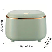 Small Desktop Trash Can Oval Pop Up Lid Rubbish Bin Waste Organizer Container - Beige V528-CAN-BEIGE-954237