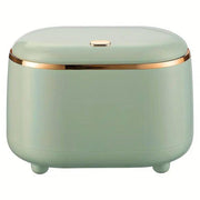 Small Desktop Trash Can Oval Pop Up Lid Rubbish Bin Waste Organizer Container - Beige V528-CAN-BEIGE-954237