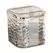 Desktop Mini Trash Can Small Waste Bin Storage Bucket for Office Kitchen Home - Grey-L V528-CAN-BIG-GREY-974716