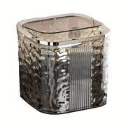 Desktop Mini Trash Can Small Waste Bin Storage Bucket for Office Kitchen Home - Grey-L V528-CAN-BIG-GREY-974716
