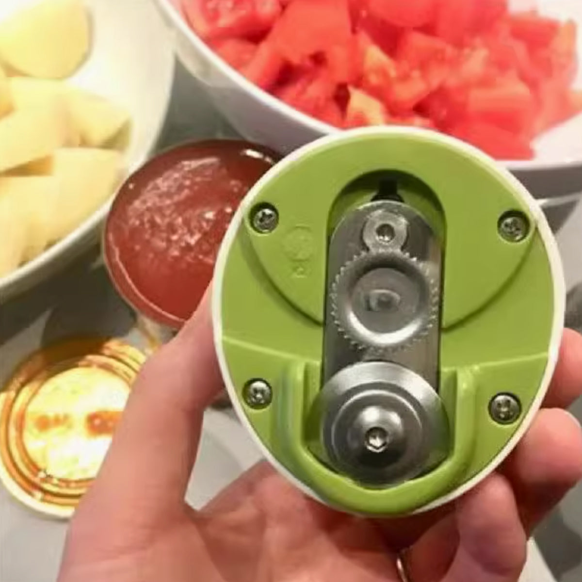 Can Opener Set 2pcs Manual Bottle Opener Stainless Steel Kitchen Tool for Home V528-CAN-OPENER-GREEN-2PCS-225641