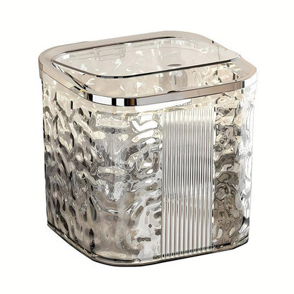 Desktop Mini Trash Can Small Waste Bin Storage Bucket for Office Kitchen Home - White-S V528-CAN-SMALL-WHITE-978138