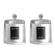 2Pcs Smokeless Glass Aromatherapy Candles Scented Gift Set for Relaxation - Freesia V528-CANDLE-FREESIA-2PCS-176264