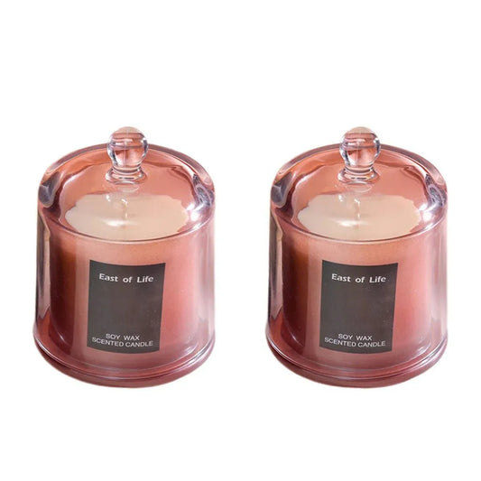 2Pcs Smokeless Glass Aromatherapy Candles Scented Gift Set for Relaxation - Lime Basil V528-CANDLE-LIME-BASIL-2PCS-175679