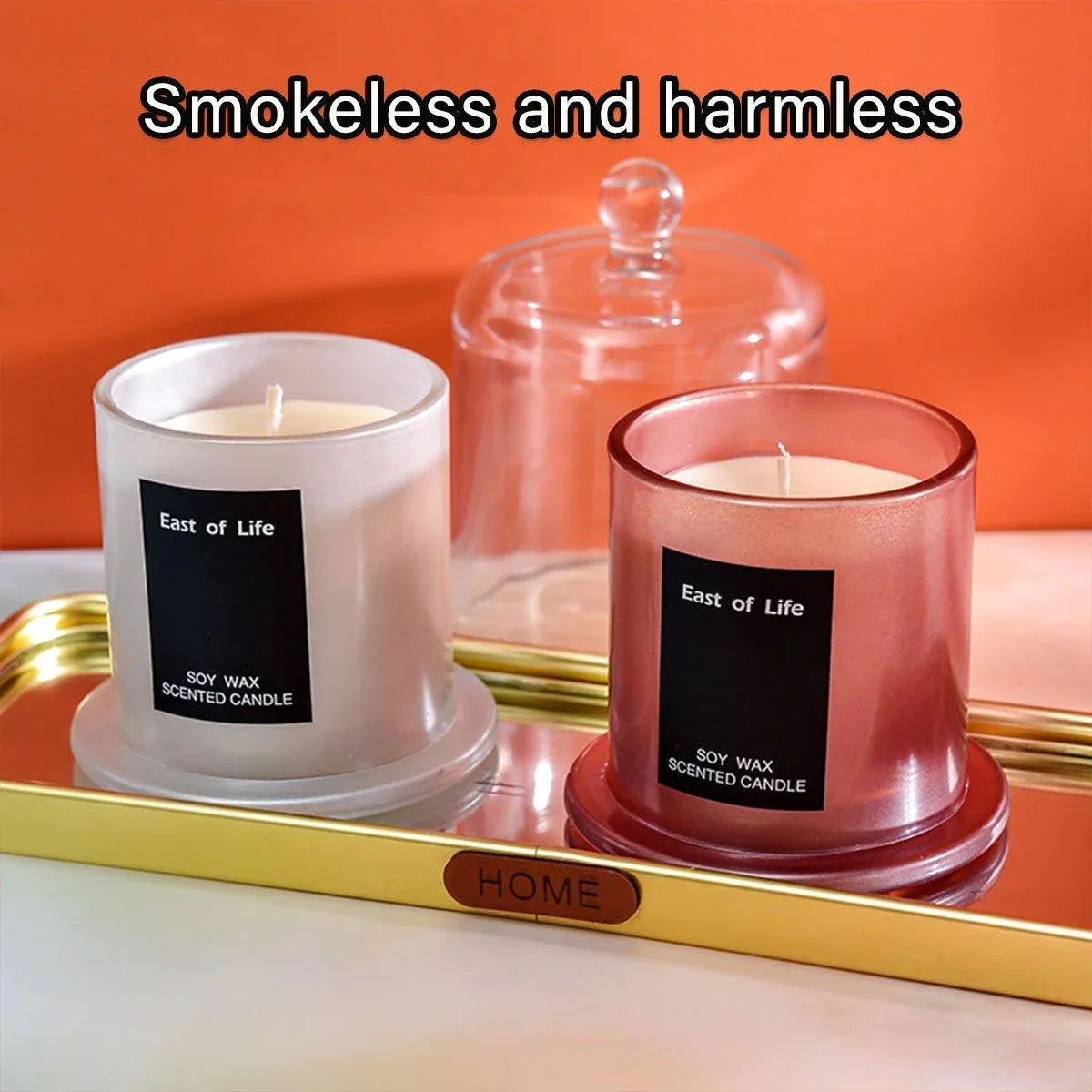 2Pcs Smokeless Glass Aromatherapy Candles Scented Gift Set for Relaxation - Lime Basil V528-CANDLE-LIME-BASIL-2PCS-175679