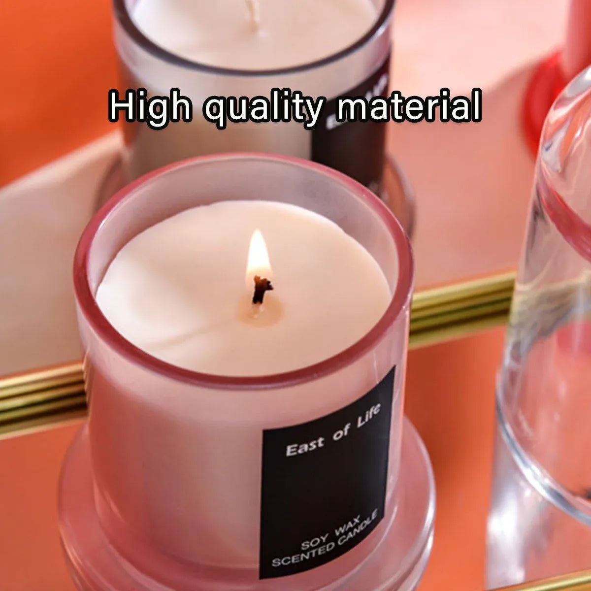 2Pcs Smokeless Glass Aromatherapy Candles Scented Gift Set for Relaxation - Velvet Rose V528-CANDLE-VELVET-ROSE-2PCS-618510