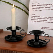 2pcs European Iron Candle Holders for Candlelight Dinner Decorative Lighting - Gold V528-CANDLESTICK-2PCS-GOLD-538758