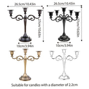3/5 Arms Alloy Candle Holder Stand Candlesticks Candelabra Wedding Home Decor - 3-Bronze V528-CANDLESTICK-3-TS-420416