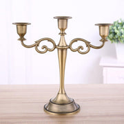 3/5 Arms Alloy Candle Holder Stand Candlesticks Candelabra Wedding Home Decor - 3-Bronze V528-CANDLESTICK-3-TS-420416