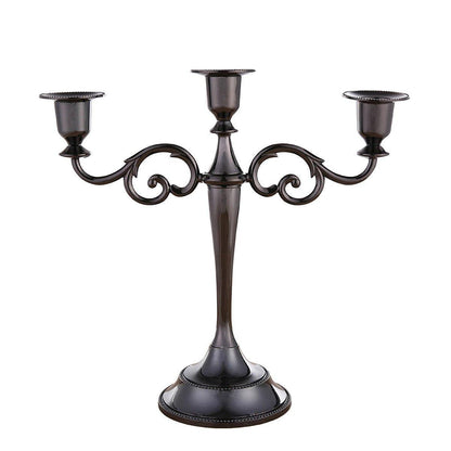 3/5 Arms Alloy Candle Holder Stand Candlesticks Candelabra Wedding Home Decor - 3-Bronze V528-CANDLESTICK-3-TS-420416