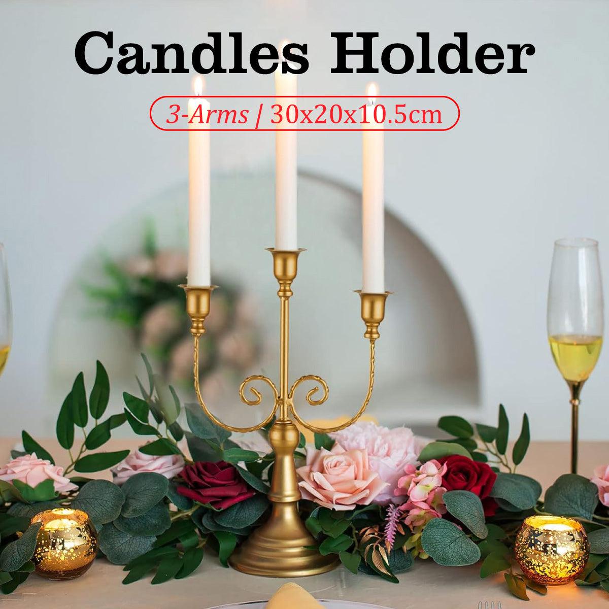 Elegant Metal European Candle Holder Decorative Vintage Lantern Decor Ornament V528-CANDLESTICK-381296