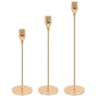 Set of 3 Decorative Candlestick Holder Candle Stand for Wedding / Dinner / Party - French Gold V528-CANDLESTICK-FRECH-GOLD-847645