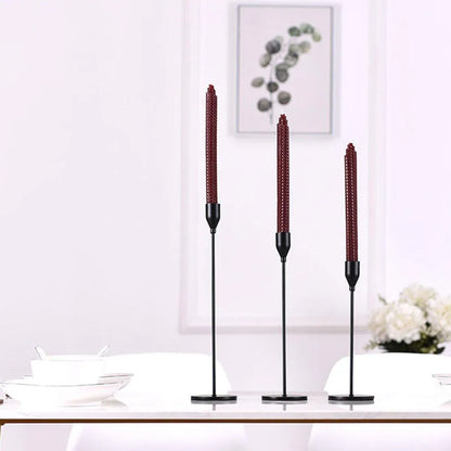 Set of 3 Decorative Candlestick Holder Candle Stand for Wedding / Dinner / Party - French Gold V528-CANDLESTICK-FRECH-GOLD-847645
