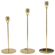 Set of 3 Decorative Candlestick Holder Candle Stand for Wedding / Dinner / Party - Gold V528-CANDLESTICKS-GOLD-110474
