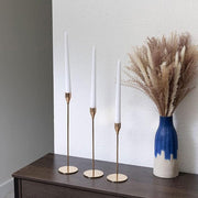 Set of 3 Decorative Candlestick Holder Candle Stand for Wedding / Dinner / Party - Gold V528-CANDLESTICKS-GOLD-110474