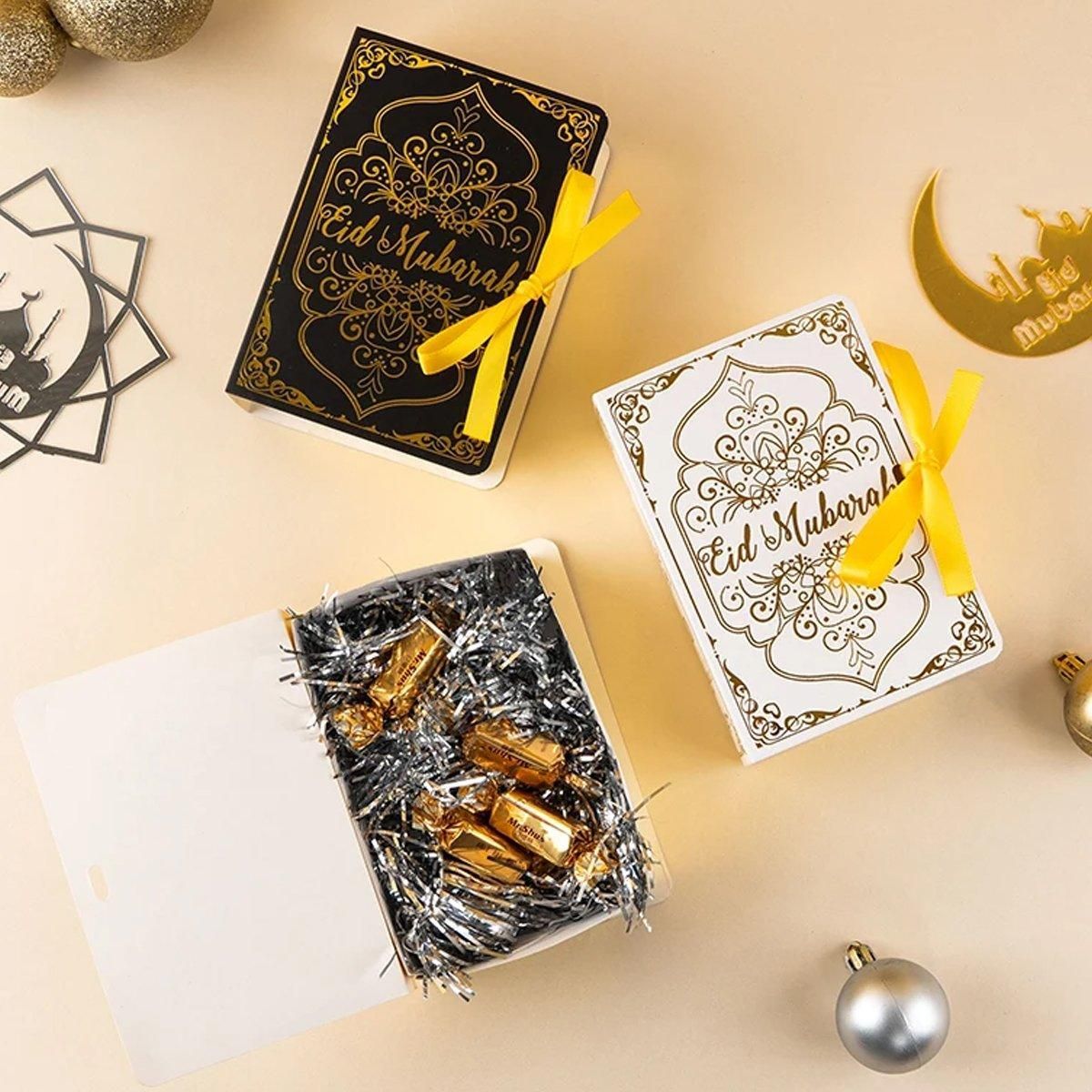 50PCS Moon Stars Wedding Candy Box Gift Box Holiday Party Decorations Favour - White V528-CANDY-BOX-50PCS-WHITE-766698