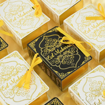 50PCS Moon Stars Wedding Candy Box Gift Box Holiday Party Decorations Favour - White V528-CANDY-BOX-50PCS-WHITE-766698