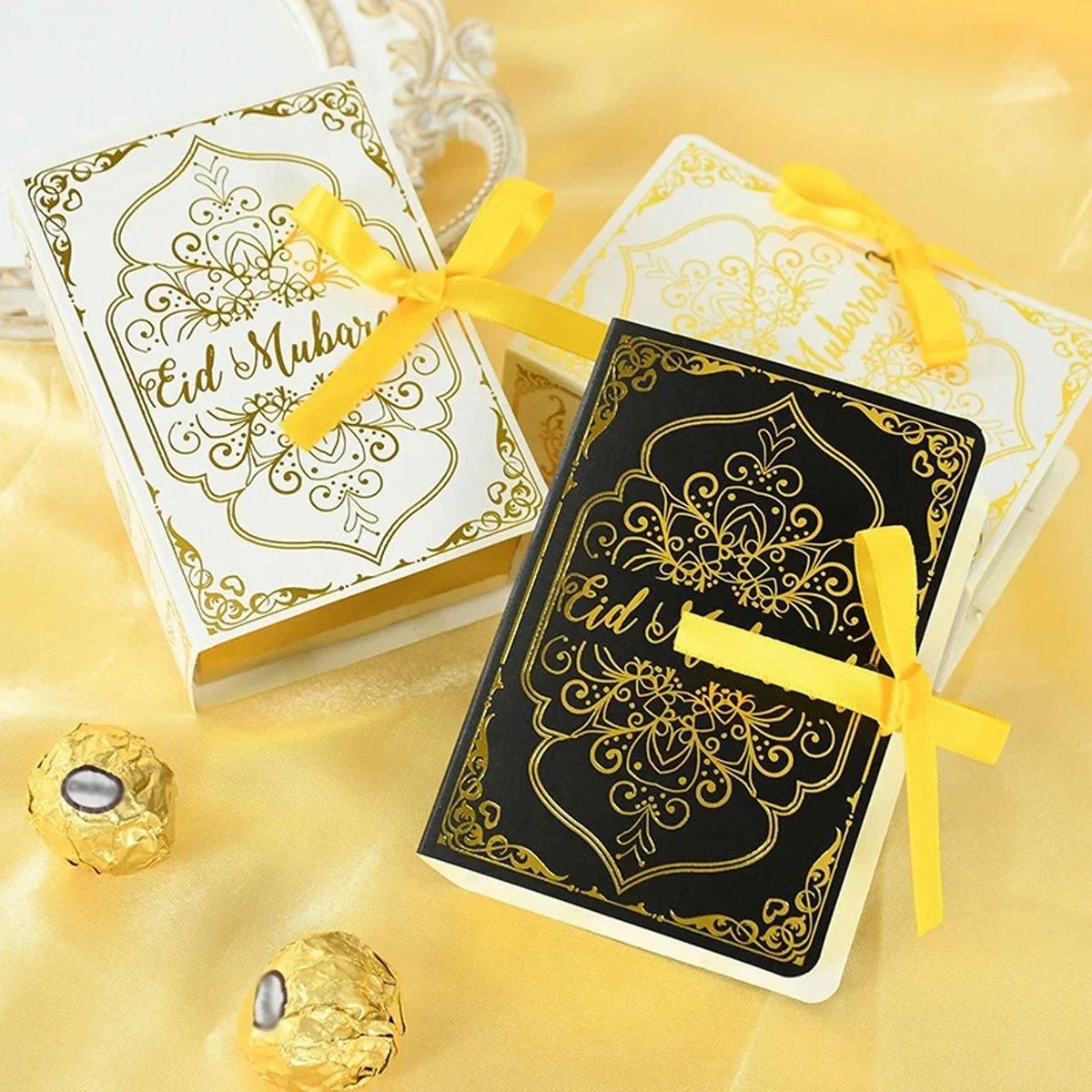 50PCS Moon Stars Wedding Candy Box Gift Box Holiday Party Decorations Favour - White V528-CANDY-BOX-50PCS-WHITE-766698