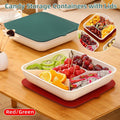 Plastic Fruit Plate Candy Box Dried Fruit Storage Box Snacks Nuts Tray Holder - Green V528-CANDY-BOX-GREEN-695125