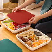 Plastic Fruit Plate Candy Box Dried Fruit Storage Box Snacks Nuts Tray Holder - Green V528-CANDY-BOX-GREEN-695125