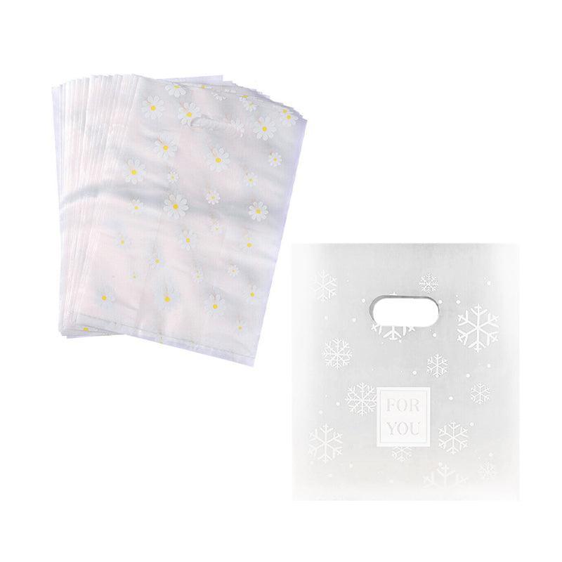 100Pcs Clear Daisy Cookie Bags with Handle - Party Candy Packaging - Daisy V528-CANDYBAG-DAISY-847175