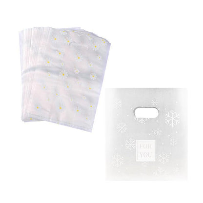 100Pcs Clear Daisy Cookie Bags with Handle - Party Candy Packaging - Daisy V528-CANDYBAG-DAISY-847175