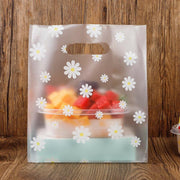 100Pcs Clear Daisy Cookie Bags with Handle - Party Candy Packaging - Daisy V528-CANDYBAG-DAISY-847175