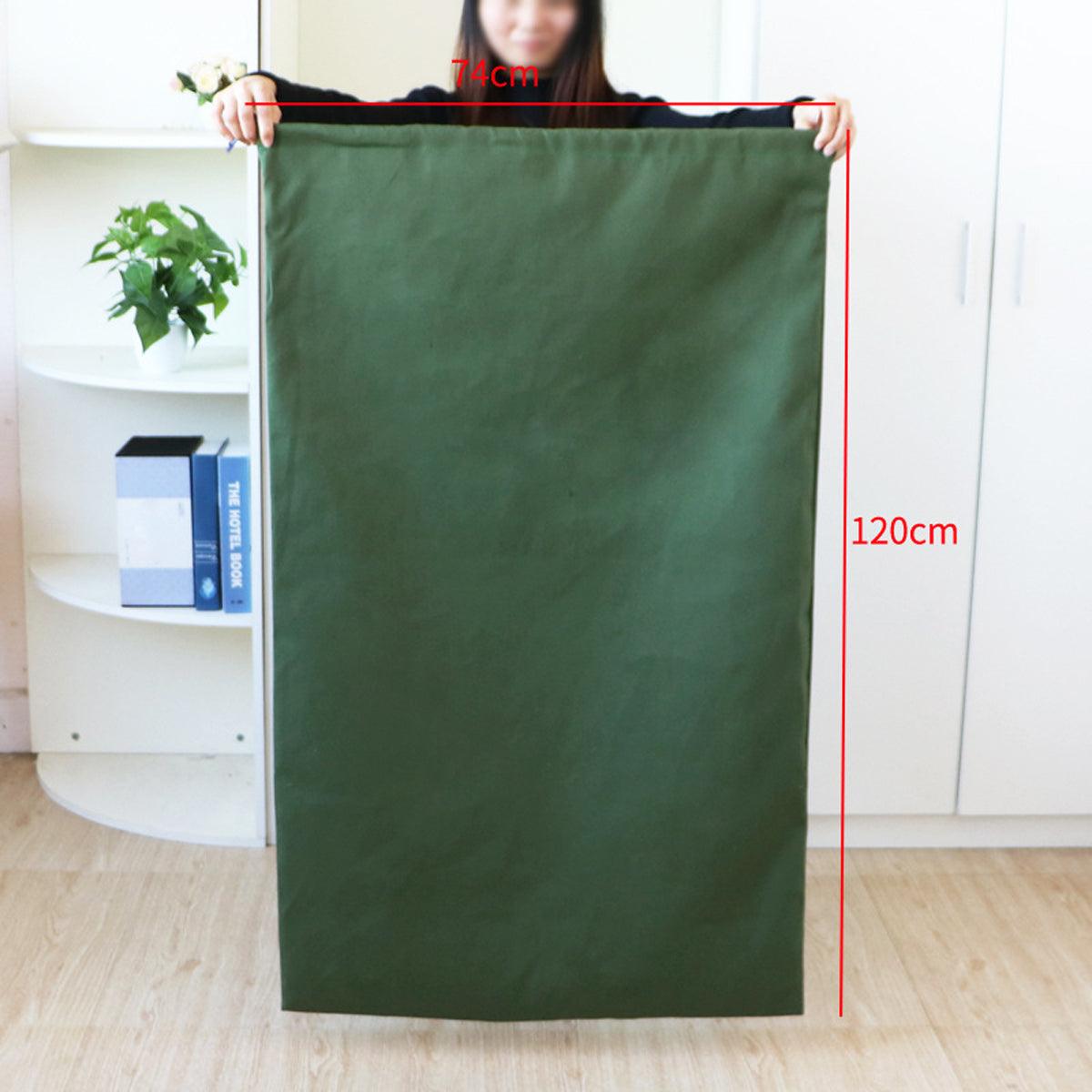 Canvas Drawstring Large Bag Pouch Clothes Craft Storage Laundry - Black-48X80cm V528-CANVAS-BAG-BLACK-48-80-518542