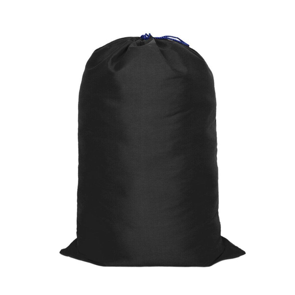 Canvas Drawstring Large Bag Pouch Clothes Craft Storage Laundry - Black-48X80cm V528-CANVAS-BAG-BLACK-48-80-518542