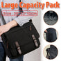 Canvas Messenger Shoulder Bag Large Capacity Crossbody Travel Work Handbag V528-CANVAS-BAG-BLACK-904884